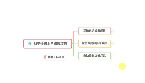 新手如何操作虚拟项目？从0打造月入上万店铺技术【视频课程】-知创网