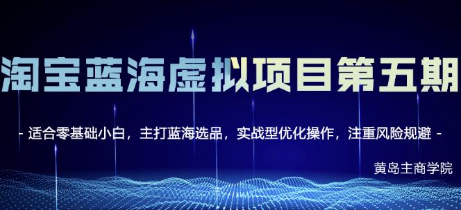 淘宝虚拟无货源3.0 4.0 5.0，适合零基础小白，主打蓝海选品，实战型优化操作-知创网