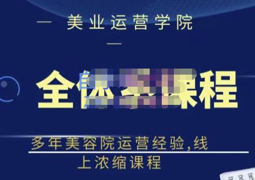 网红美容院全套营销落地课程，多年美容院运营经验，线上浓缩课程-知创网