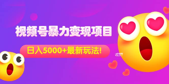 外面收费699的视频号暴力变现项目，日入5000+，简单易操作当天见效果-知创网