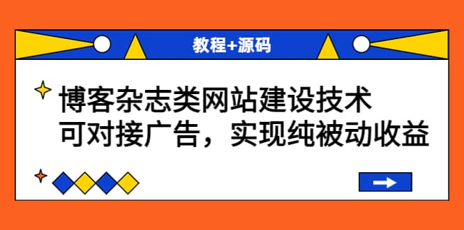 博客杂志类网站建设技术，可对接广告，实现纯被动收益（教程 源码）-知创网