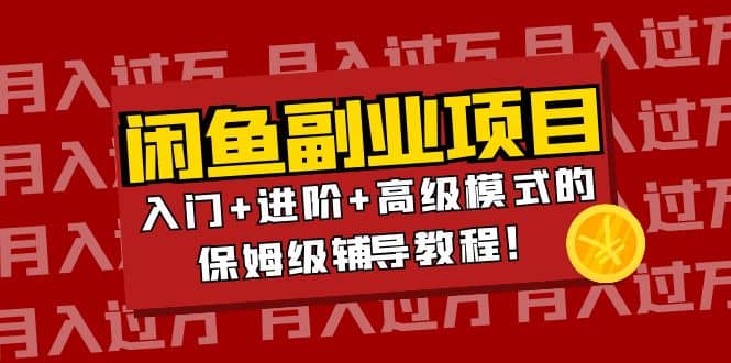 月入过万闲鱼副业项目：入门 进阶 高级模式的保姆级辅导教程-知创网