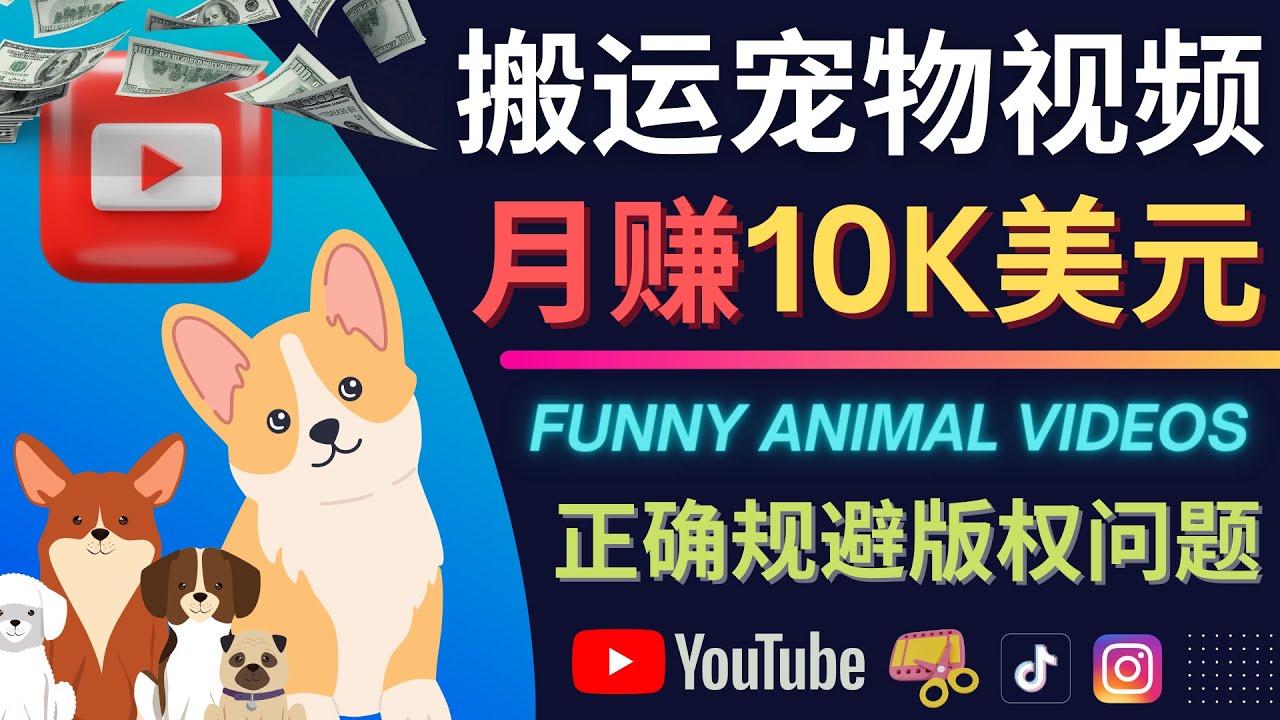 搬运TIKTOK视频到YouTube，并进行二次创作，月赚1万美元以上-知创网