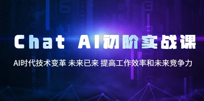 Chat AI初阶实战课，AI时代技术变革 未来已来 提高工作效率和未来竞争力-知创网