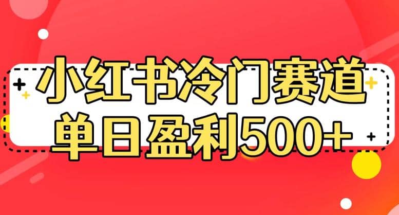 小红书冷门赛道，单日盈利500+【揭秘】-知创网