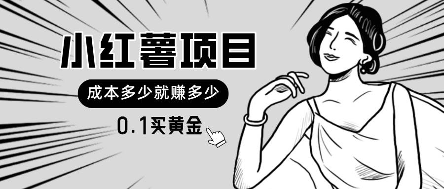 小红薯暴力项目，0.1买黄金。操作简单，日入无上限，可无限扩大。-知创网